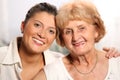 Grandma and grandaughter Royalty Free Stock Photo