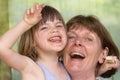 Grandma with her granddaughter Royalty Free Stock Photo