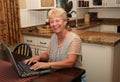 Grandma is online! Royalty Free Stock Photo