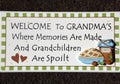 Grandma's Welcome Signage