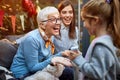 Grandmom with granddaughter on b-day celebration