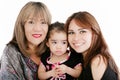 Grandmother with adult daughter and grandchild Royalty Free Stock Photo