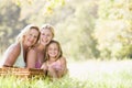 Grandmother with adult daughter and grandchild