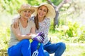 Grandmother with adult granddaughter