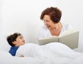 Grandmother bed time story Royalty Free Stock Photo