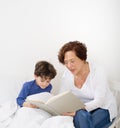 Grandmother bed time story Royalty Free Stock Photo