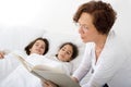 Grandmother bed time story Royalty Free Stock Photo