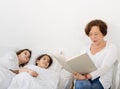 Grandmother bed time story Royalty Free Stock Photo