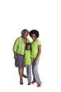 A grandmother and her 2 granddaughters Royalty Free Stock Photo