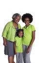 A grandmother and her 2 granddaughters Royalty Free Stock Photo