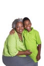 A grandmother and her grandson Royalty Free Stock Photo