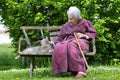 Grandmother and her pet