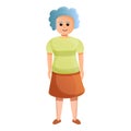 Grandmother icon, cartoon style Royalty Free Stock Photo