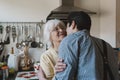 Grandmother Kissing Grandson Royalty Free Stock Photo