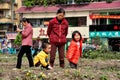 Pengzhou, China: Grandmother with Children