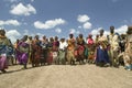 Grandmothers, who are the caretakers of their children and grandchildren who are infected with HIV/AIDS, dance at Pepo La Tumaini