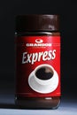 Grandos Express instant coffee jar Royalty Free Stock Photo