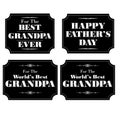 Grandpa fathers day black white