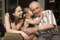 Grandpa and grand daughters