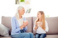 Grandparent adopted child comfort international women`s day con Royalty Free Stock Photo