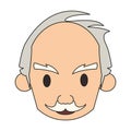 Grandparent senior old grandfather cartoon