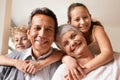 Grandparents are the best. Portrait of grandparents with their grandchildren at home. Royalty Free Stock Photo