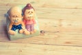 Grandparents ceramic dolls