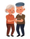 grandparents couple dancing