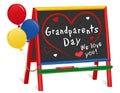 Grandparents Day, Chalkboard Easel for Children