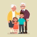 Grandparents with grandchildren