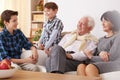 Grandparents and grandsons Royalty Free Stock Photo