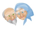 Grandparents, happy old people Royalty Free Stock Photo