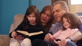 Family Reading the Bible together