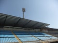 Grandstand at the BarÃ£o de Serra Negra football stadium of the XV de Piracicaba team