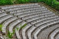 Grandstands of a modern outdoor amphitheater