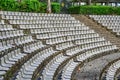 Grandstands of a modern outdoor amphitheater