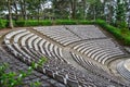Grandstands of a modern outdoor amphitheater