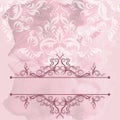 Grange background with frame and ornate Royalty Free Stock Photo