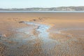 Grange-Over-Sands Across The The Sands of Silverdale Royalty Free Stock Photo