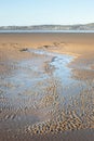 Grange-Over-Sands Across The The Sands of Silverdale Royalty Free Stock Photo