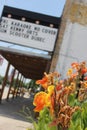 Granger TX: June 7, 2023 - Historic Downtown Buildings in Granger TX Cotton Country Club and Bar Royalty Free Stock Photo