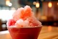 Granita - Flavored ice dessert, similar to a slushy, often enjoyed in hot weather