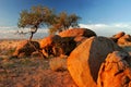 Granite boulders, Brandberg mountain, Namibia