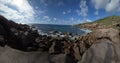 Granite boulders of La Digue island, Seychelles Royalty Free Stock Photo