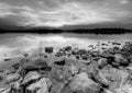 Granite Boulders at Sunset Royalty Free Stock Photo