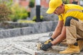 Granite Brick Path Paving Royalty Free Stock Photo