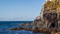 Granite cliff sides of the northern part of Bornholm