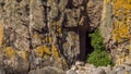 Granite coastal cave near Johns Kapel Royalty Free Stock Photo