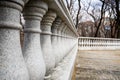 Granite columns.park Royalty Free Stock Photo