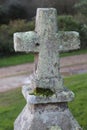 Granite cross in Brittany Royalty Free Stock Photo